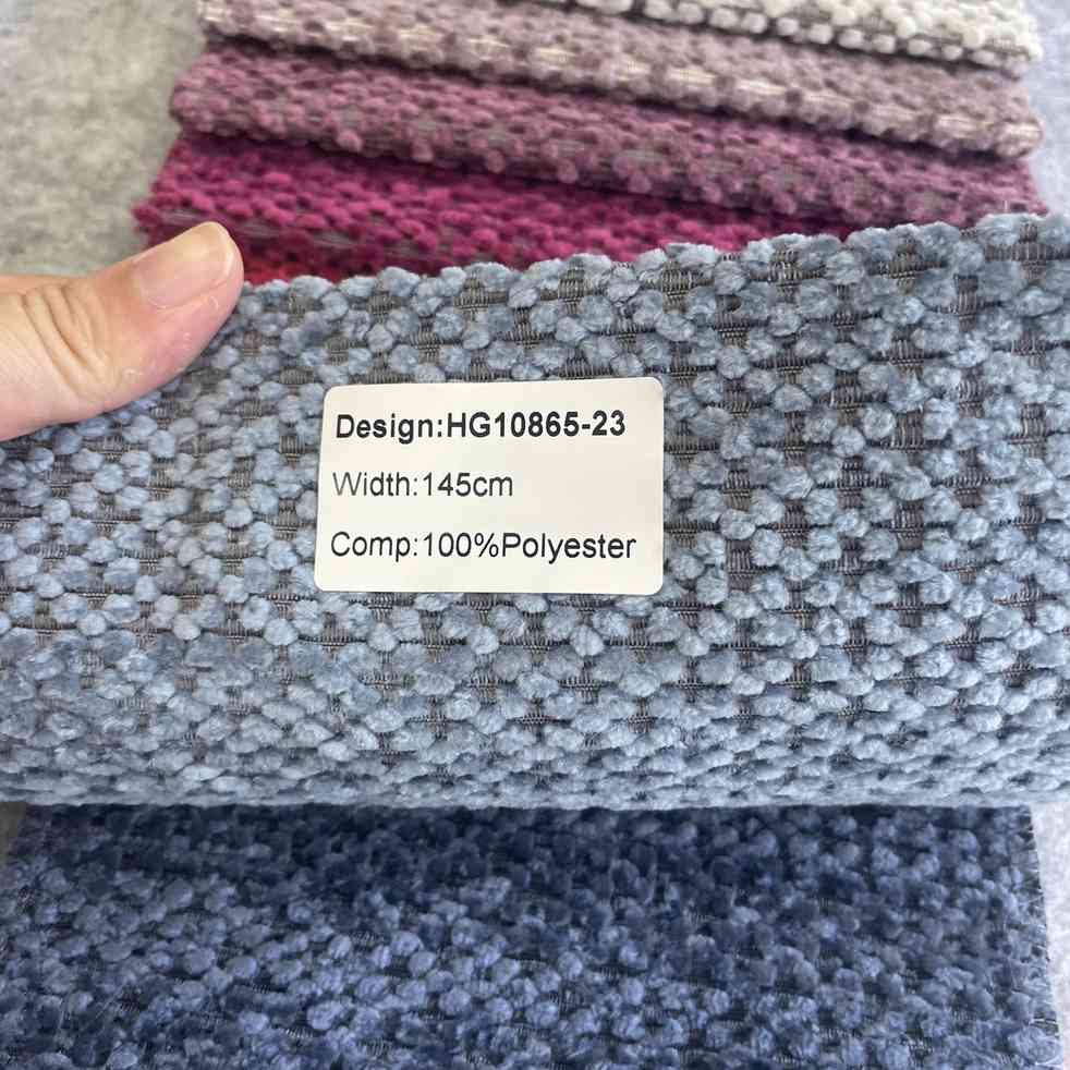 HG10865 Chenille Upholstery Fabric - 02-texture-closeup