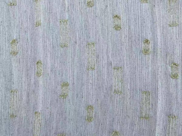 HG11069 Polka Dot Clip-Jacquard Sheer Curtain Fabric