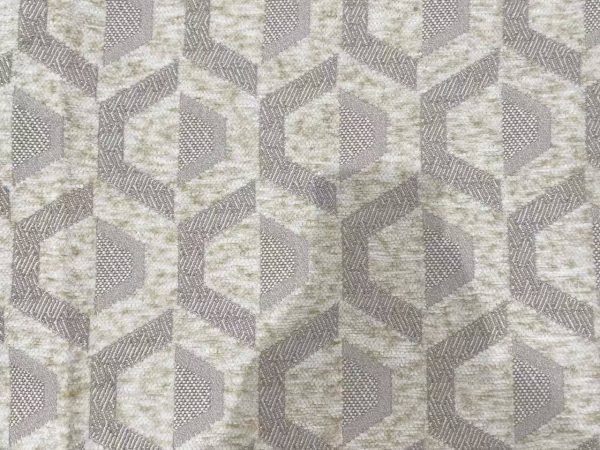 HG11125 Hexagon Geometric Spray-Dyed Chenille Upholstery Fabric