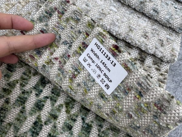 HG11133 Micro Dot Spray-Dyed Chenille Upholstery Fabric