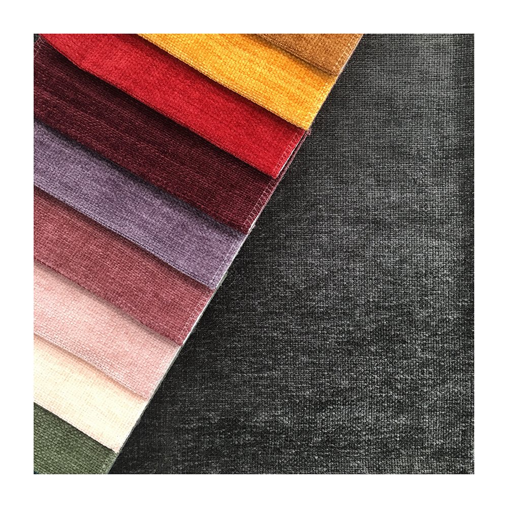 HG10208 Flat Chenille Upholstery Fabric available colorways