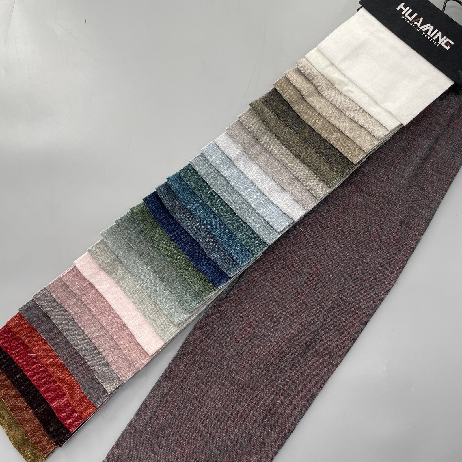 HG10790 Viscose Polyester Blend Chenille Upholstery Fabric available colorways