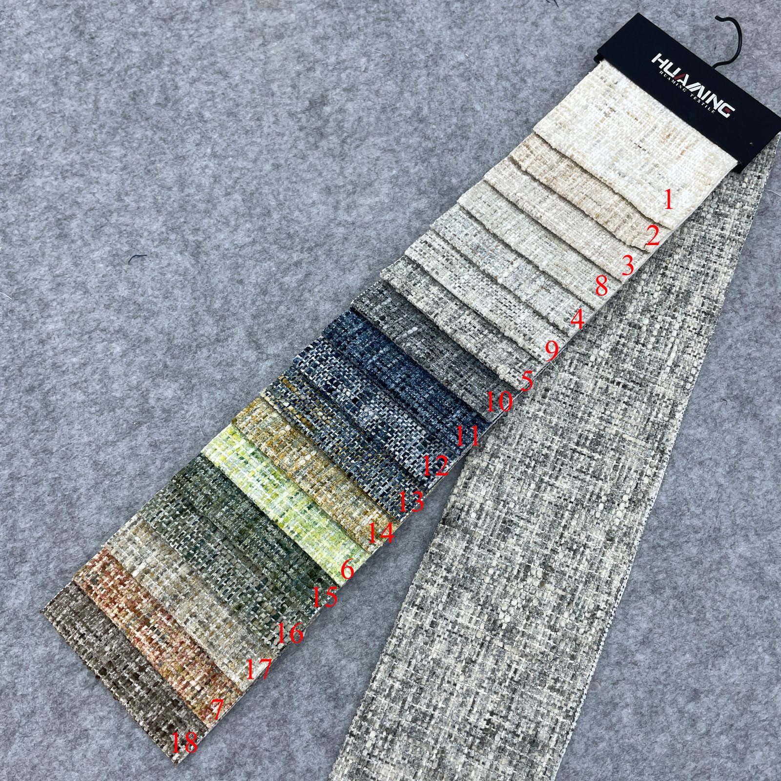 HG10810 Chenille Upholstery Fabric available colorways