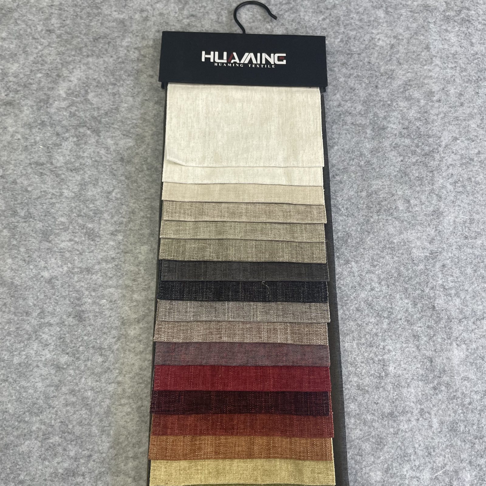 HG10871 Linen Viscose Polyester Blend Chenille Upholstery Fabric available colorways
