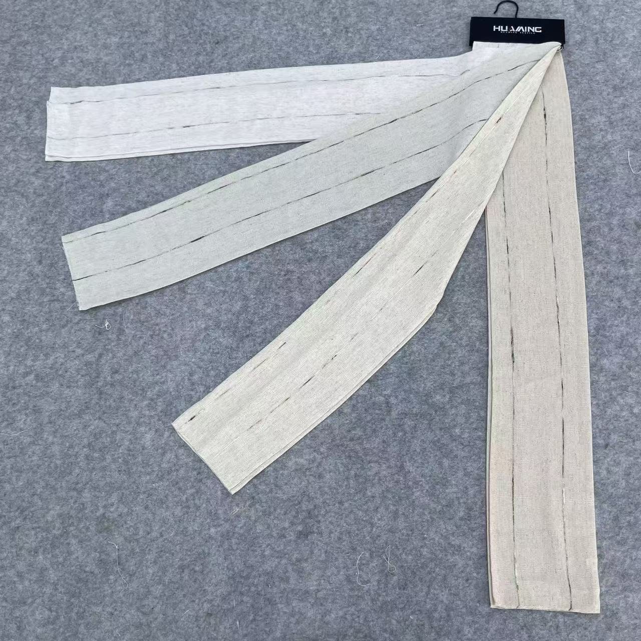 HG11066 Clip-Jacquard Linen Sheer Curtain Fabric available colorways
